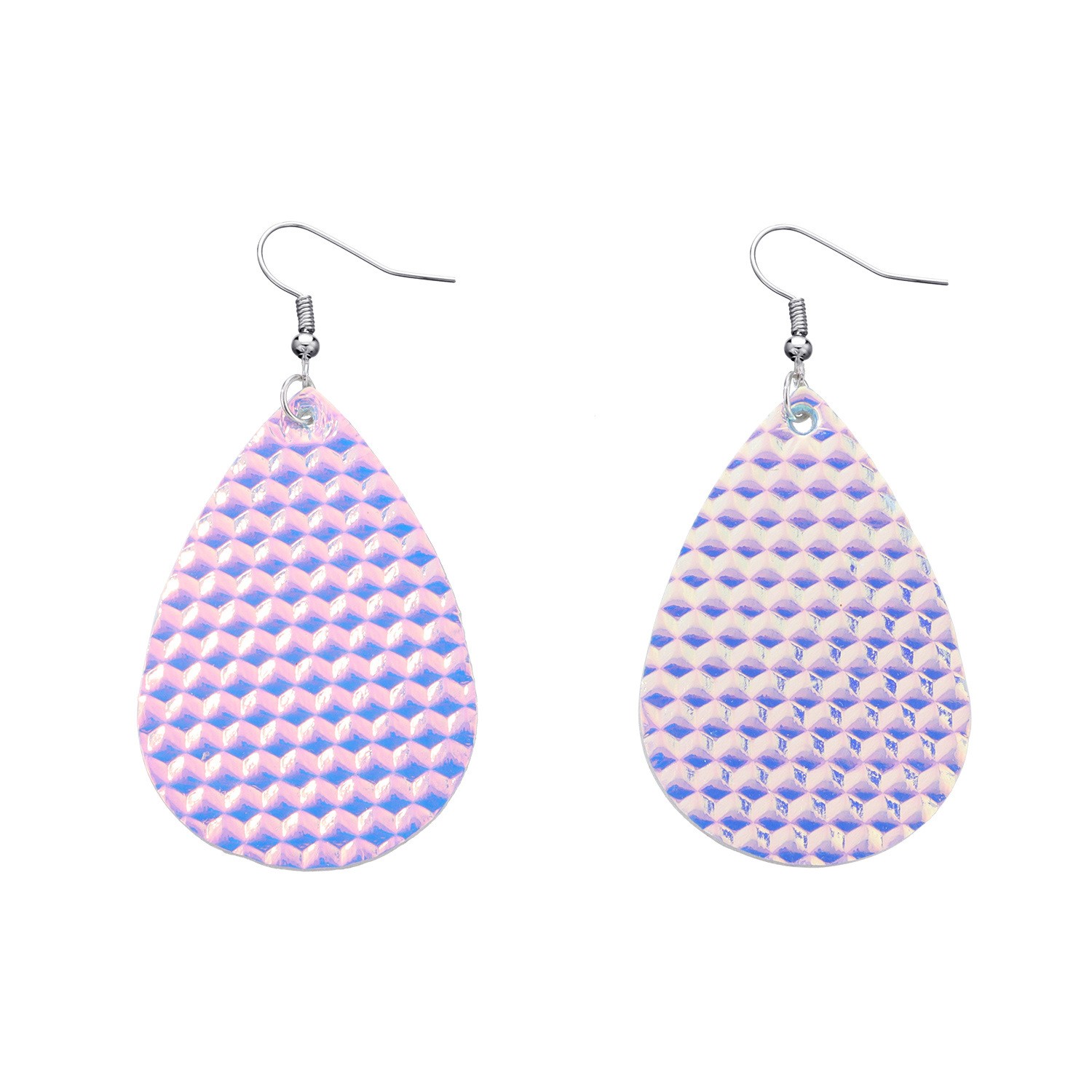 Boho Multicolor Water Drop Leather Earrings Brincos Female Teardrop