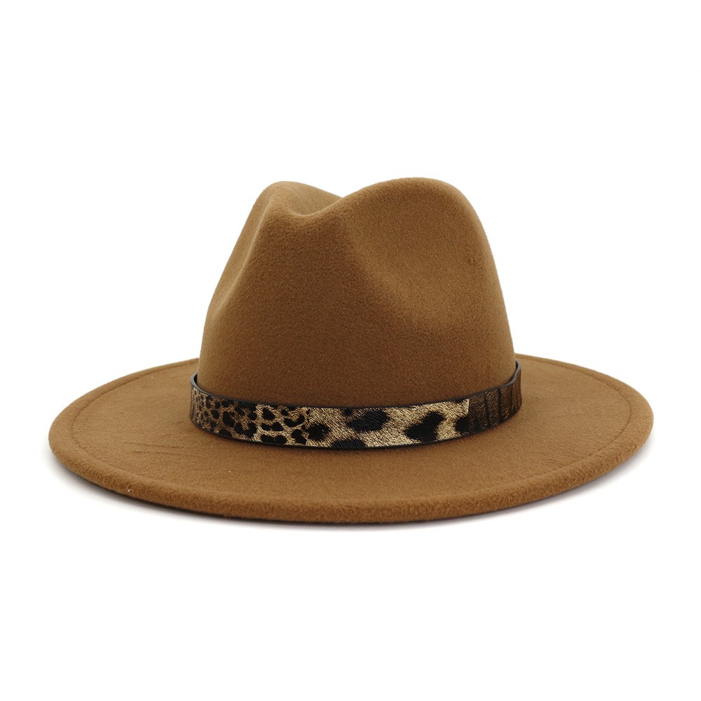 Classic British Fedora Hat Women Imitation Woolen Winter Felt Hats