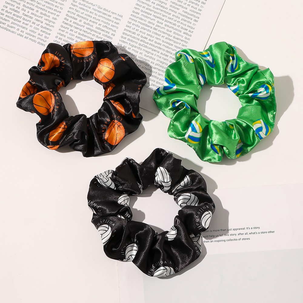 Fruit Print Scrunchie Plaid Hair Accessories Fashion Headband Women