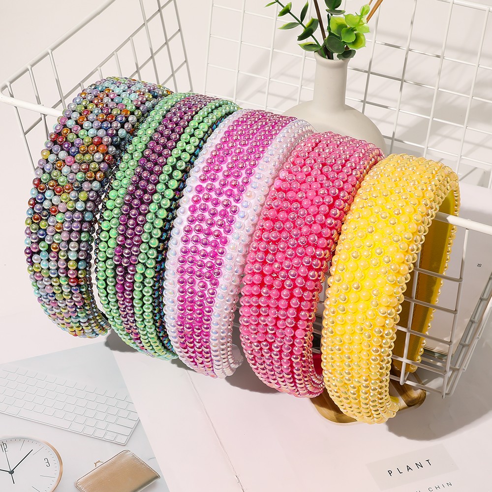 Luxury New Bejeweled Padded Headbands Fashion  Sponge Hairbands