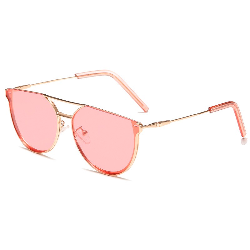  New Women retro black metal sunglasses unisex women vintage 