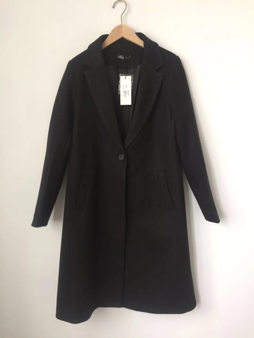 Women's Coat Long sleeve one button classic coat outerwear