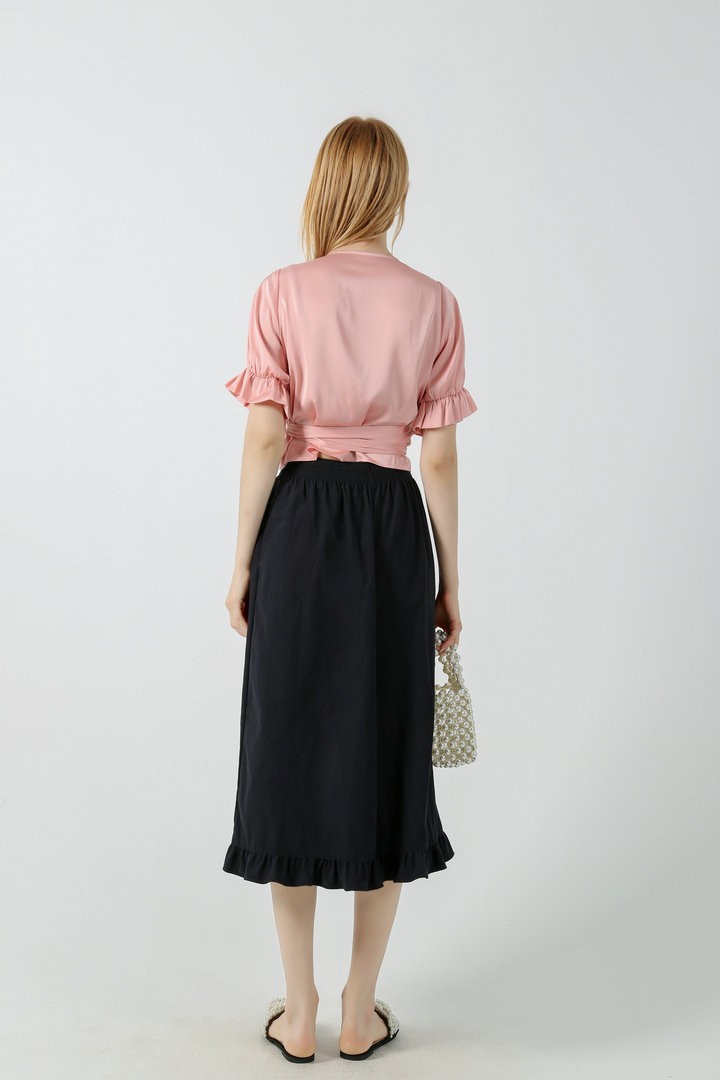 Women's V neckline crop top