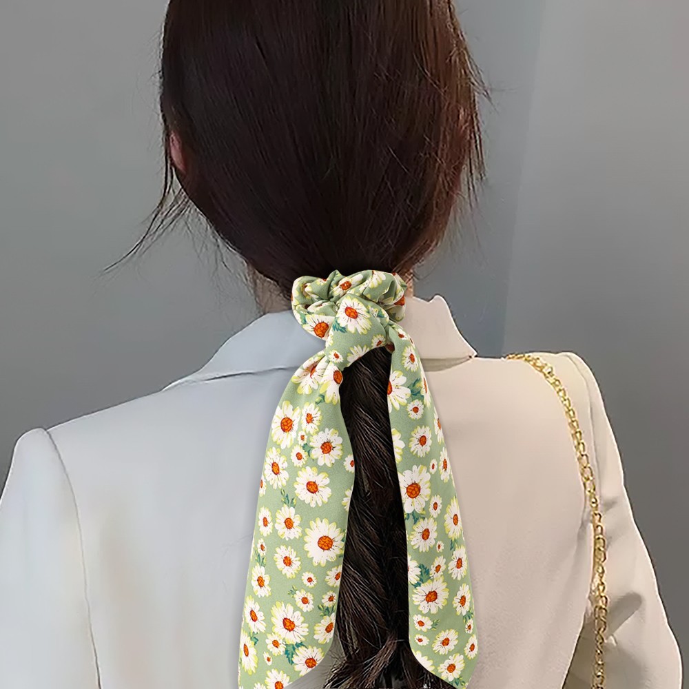 Women Hair Scrunchies Vintage Wild Hair Ring Elastic Rubber Band