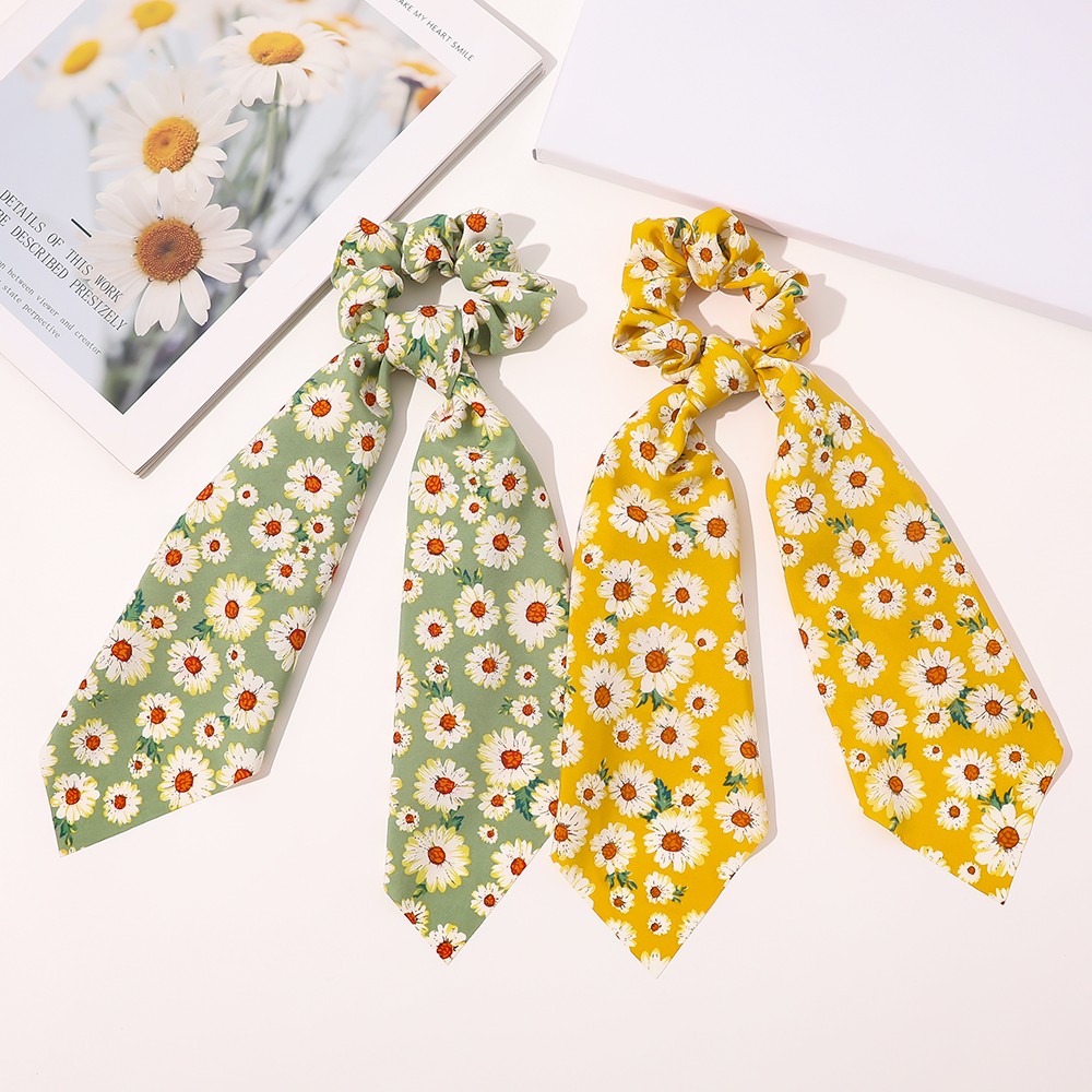 Women Hair Scrunchies Vintage Wild Hair Ring Elastic Rubber Band