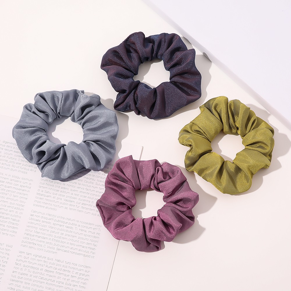 Women Satin Silk Hair Tie Elastic Scrunchies Ponytail Holder 